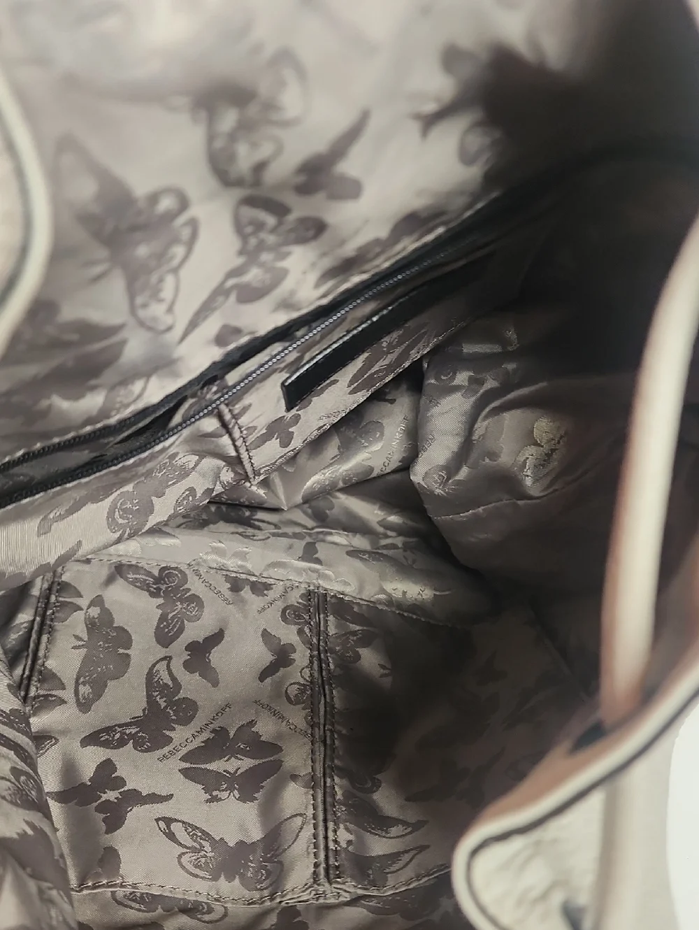 Rebecca Minkoff Soft Leather Lace Up Tassel Drawstring Backpack-Beautiful Lining